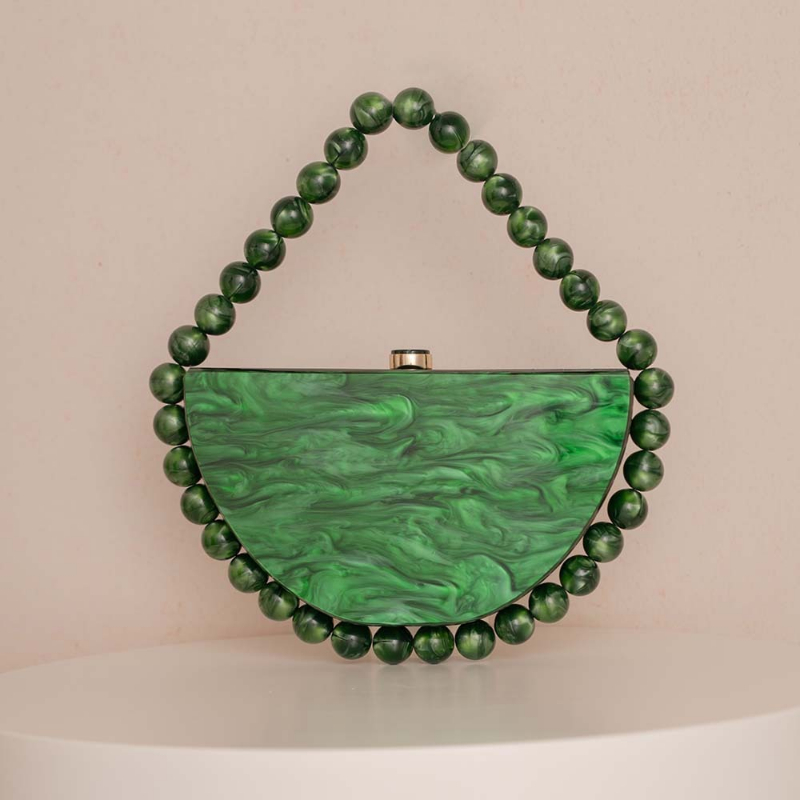 Tortoiseshell Bag Acrylic - Neue Perlglanz Retro Leopardenmuster Acryl Tasche