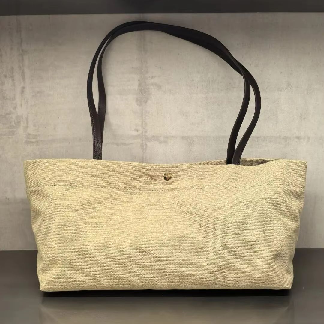 Shopper Tote Canvas - Modische Schultertasche mit Riemen Canvas-Tragetasche Einfache