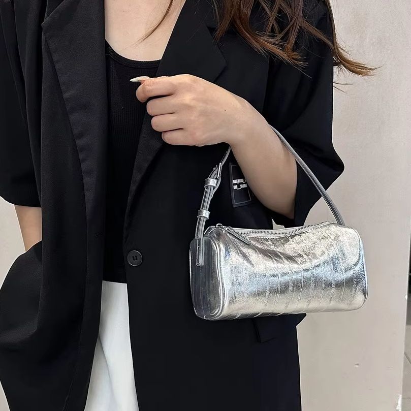 Women'S Bags Top 10 - Mendy Damen Echtleder-Handtasche mit Aal-Muster Geprägte