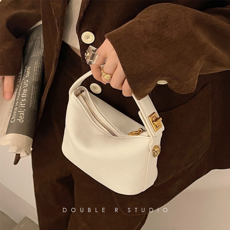 Women'S Bags Top 10 - Mini-Handtaschen aus Leder mit Tragegriff, goldener