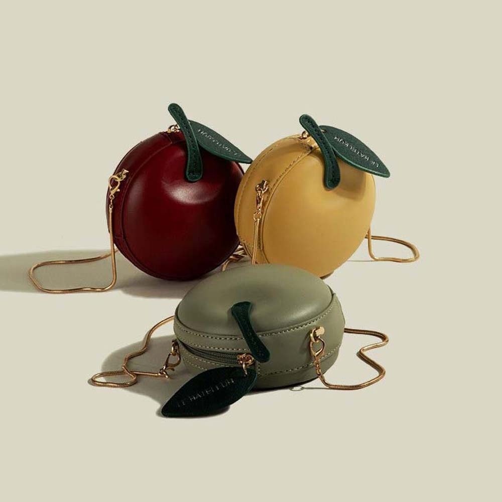 Women Bags In Amazon - Münzbörse in Fruchtform, Kettentasche, einfarbig, spritzwassergeschützt,