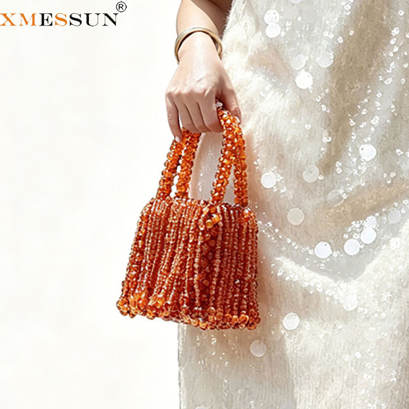 Women'S Bags Top 10 - XMESSUN Modische Neue Quasten-Perlen-Tasche Luxus Designer