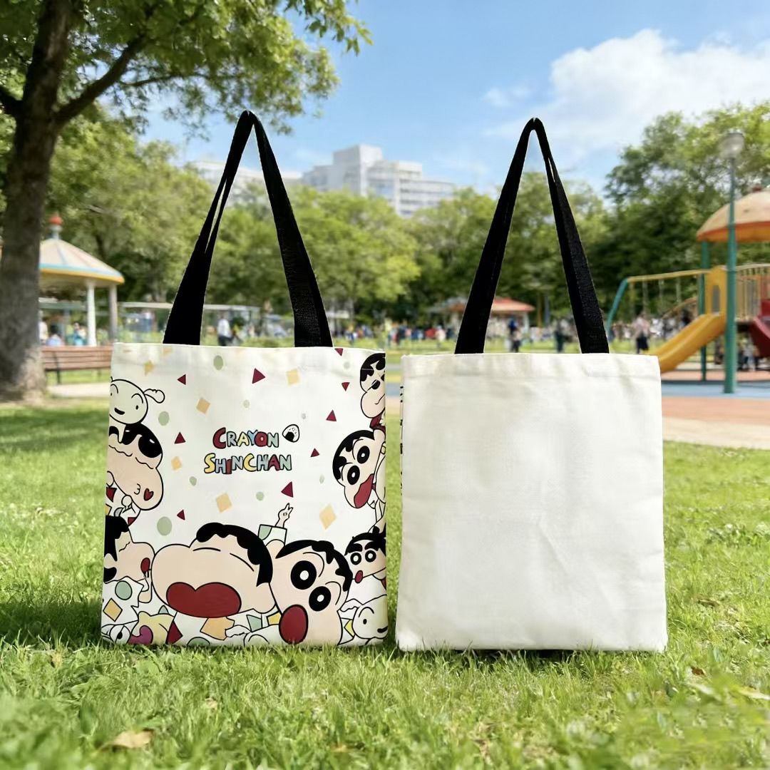 Shopper Tote Canvas - 2026 Neue Crayon Shin-chan Canvas-Tragetasche mit