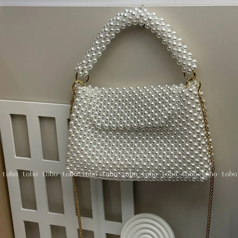 Women Bags Golden - Ins Superlative Perlen Perlen Brieftaschen für