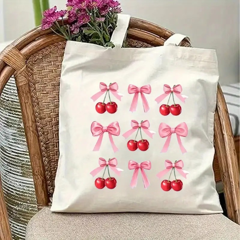 Canvas-Tragetasche mit Kirschs – Shopper Tote Canvas Bewertung und Preis
