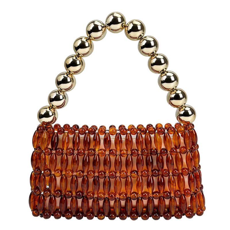 Elegante Handgefertigte Perlen – Tortoiseshell Bag Acrylic Bewertung und Preis