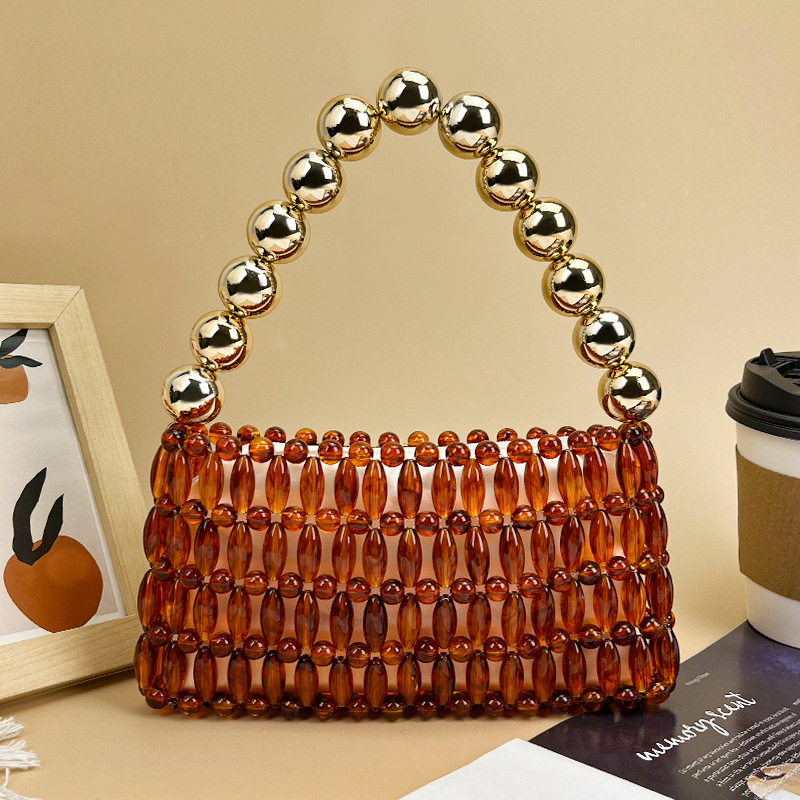 Elegante Handgefertigte Perlen – Tortoiseshell Bag Acrylic Bewertung und Preis