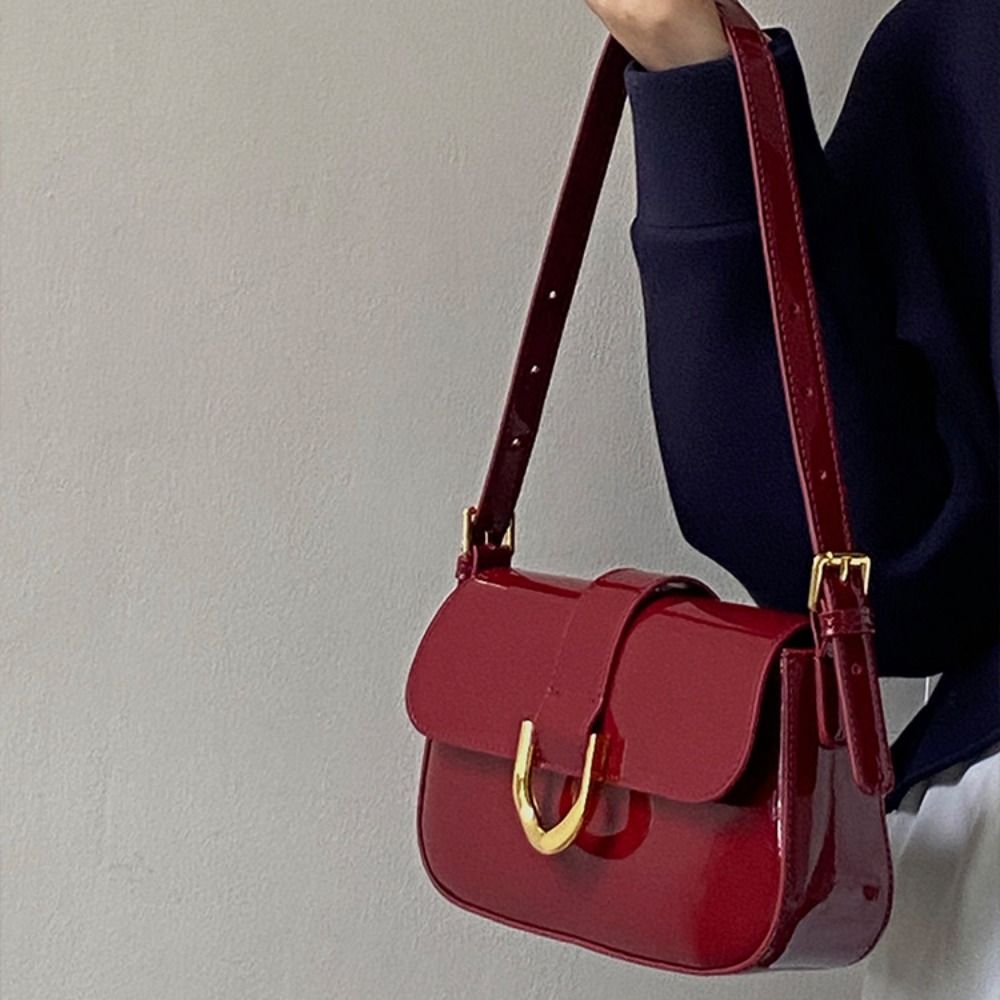 Klassische PU-Leder-Hufeisensc – Women Bags Zara Bewertung und Preis