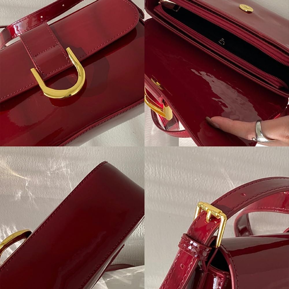 Klassische PU-Leder-Hufeisensc – Women Bags Zara Bewertung und Preis