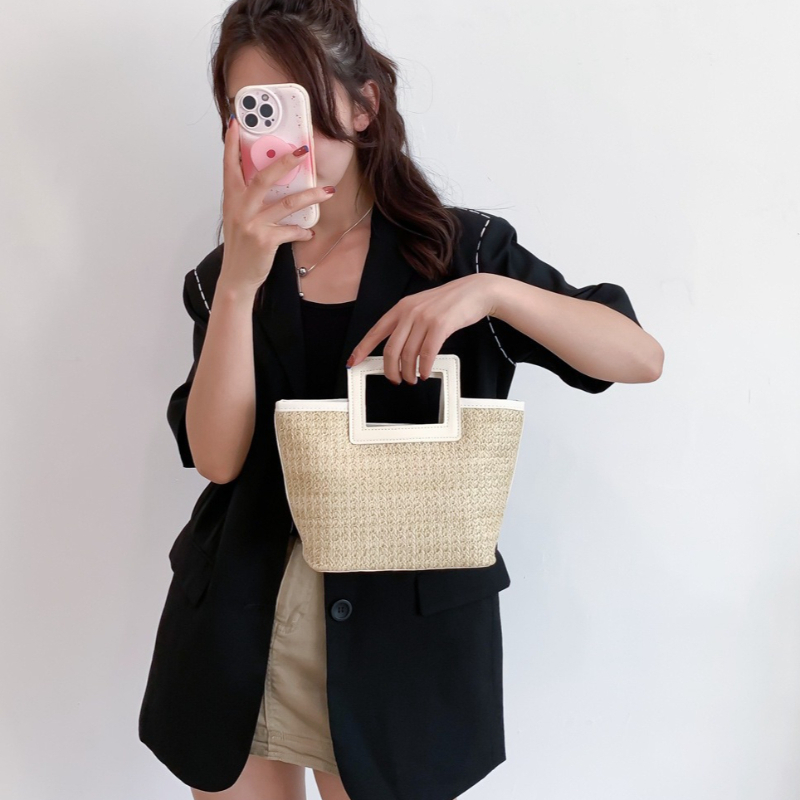 Quadratische Stroh-Handtasche  – Women'S Bags Top 10 Bewertung und Preis