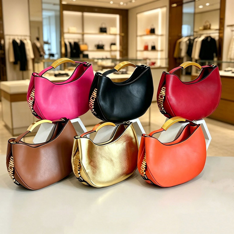 Halbkreisförmige Damen-Handtas – Women Bags Golden Bewertung und Preis