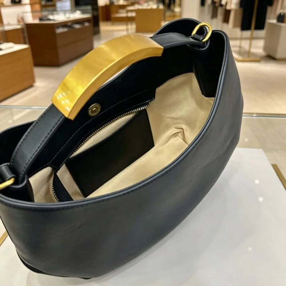 Halbkreisförmige Damen-Handtas – Women Bags Golden Bewertung und Preis