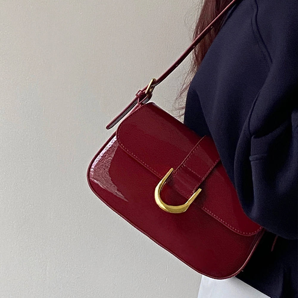 Retro Patent Leder Schulter Ta – Women Bags Zara Bewertung und Preis
