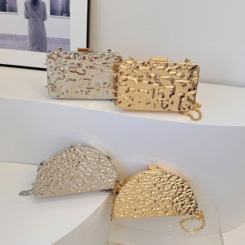 Luxuriöse goldene Abendtaschen – Women Bags Golden Bewertung und Preis