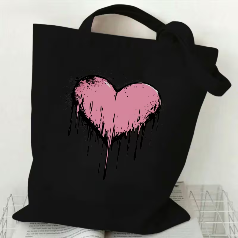 Leopardenmuster-Herz-Liebesbri – Shopper Tote Canvas Bewertung und Preis
