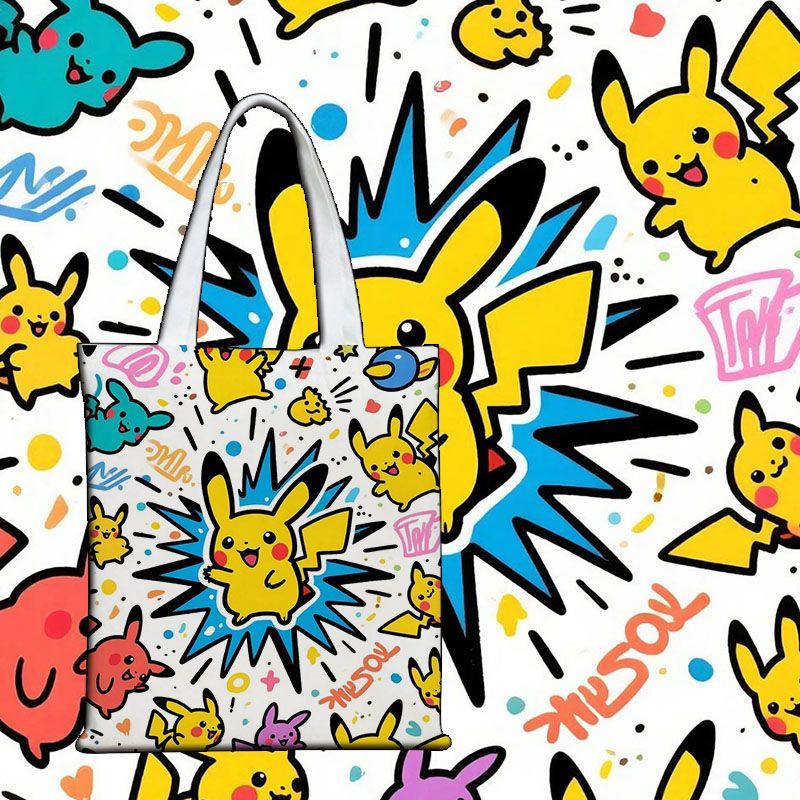 Pokémon Niedliche Canvas-Tasch – Shopper Tote Canvas Bewertung und Preis