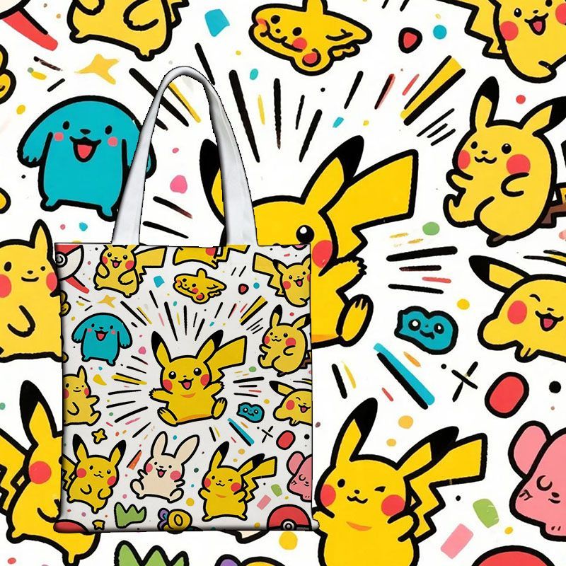 Pokémon Niedliche Canvas-Tasch – Shopper Tote Canvas Bewertung und Preis