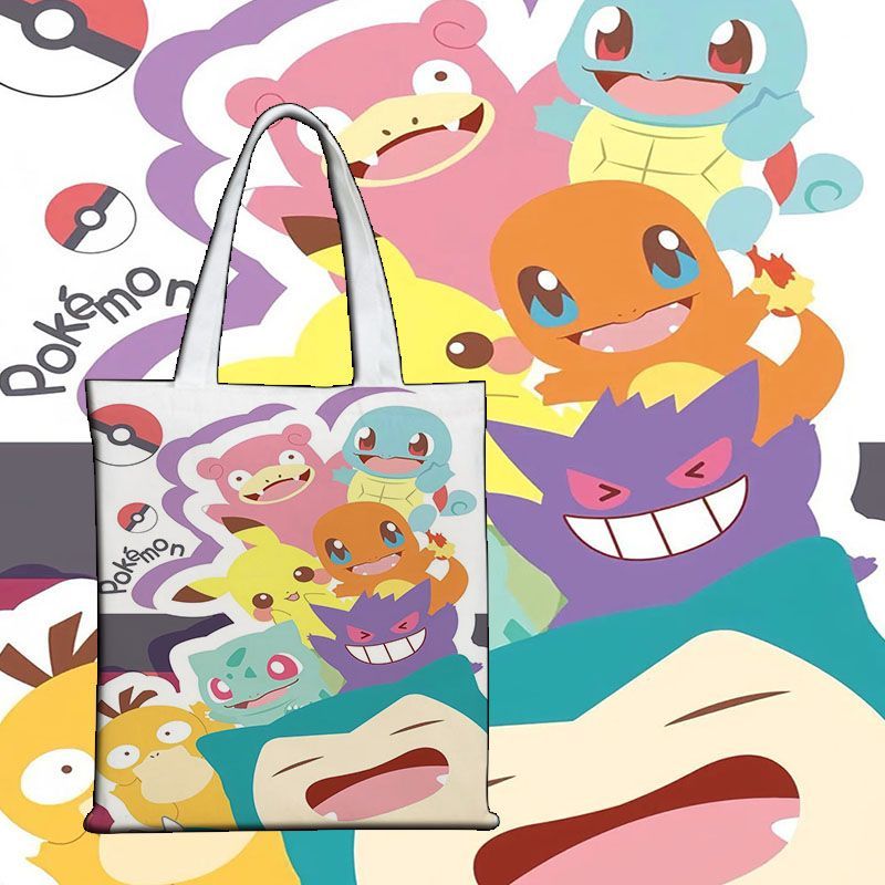 Pokémon Niedliche Canvas-Tasch – Shopper Tote Canvas Bewertung und Preis