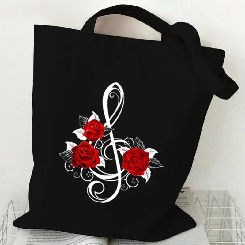 Bedruckte Canvas-Tasche mit Mu – Shopper Tote Canvas Bewertung und Preis