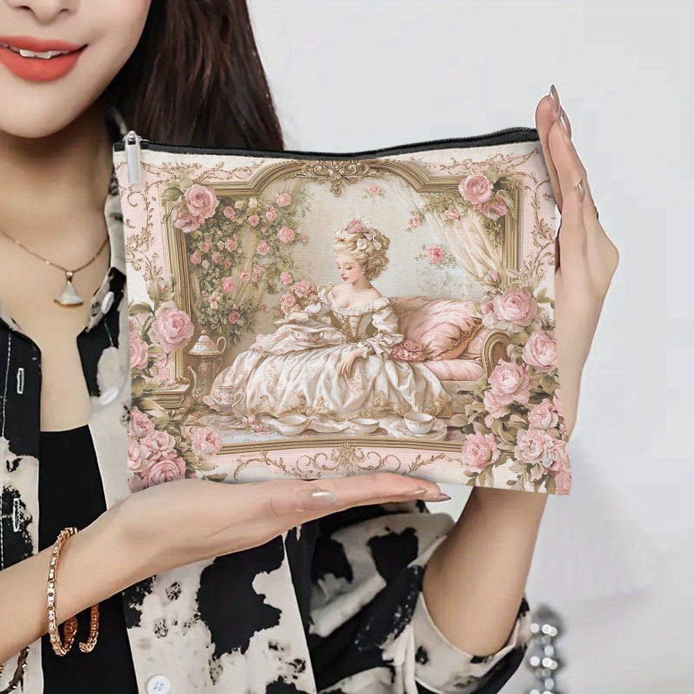 Eine Rokoko-Make-up-Tasche mit – Women Bags In Amazon Bewertung und Preis