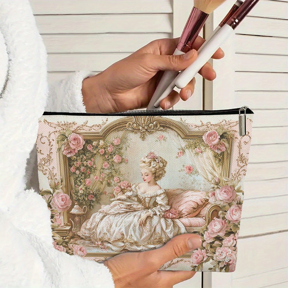 Eine Rokoko-Make-up-Tasche mit – Women Bags In Amazon Bewertung und Preis