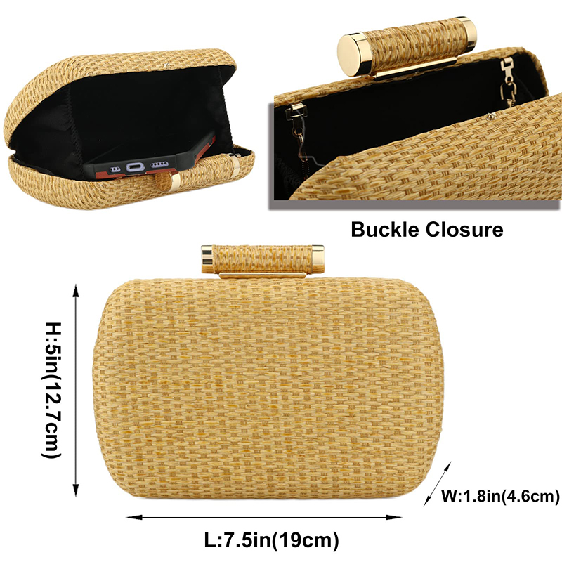 Stroh-Clutch-Geldbörse für Dam – Women Bags Zara Bewertung und Preis