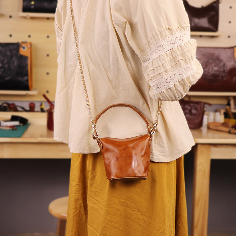 Ölwachsleder Mini-Bucket-Bag - – Women'S Bags Top 10 Bewertung und Preis