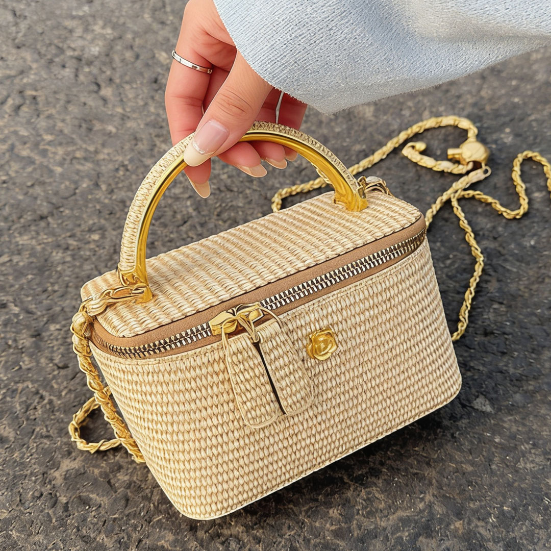 2026 neue gewebte Muster-Box-T – Women Bags Golden Bewertung und Preis